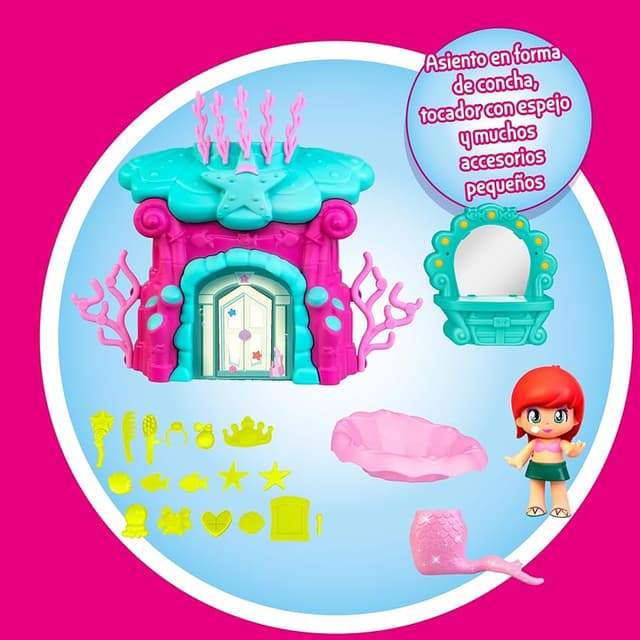 Detalle 2 de Famosa Pinypon Casa del Mar Sirenita, 1 figura