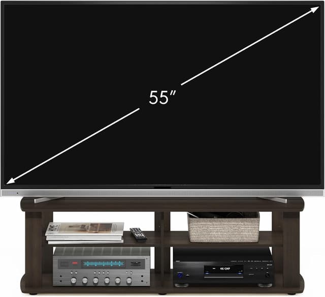 Thumbnail 5 de Furinno Soporte de TV Nogal Marrón Oscuro 📺 43.3"