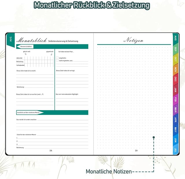 Thumbnail 3 de ZXHQ Lehrerplaner 2026–2027 A5+ mit 208 Seiten