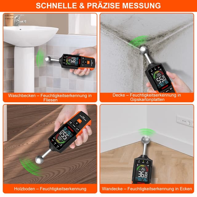 Thumbnail 3 de LASELION MS04 Feuchtigkeitsmessgerät 5–40 mm 📏