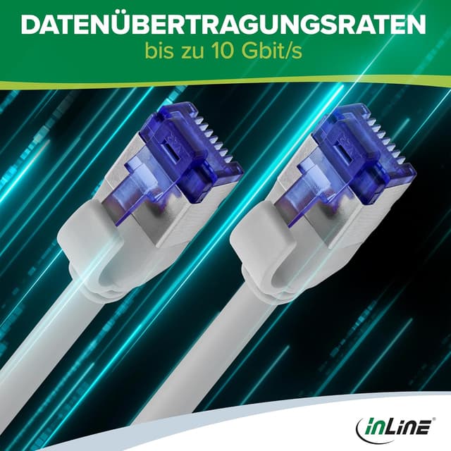 Thumbnail 4 de InLine Patchkabel Slim Cat6A S FTP 25 m grün
