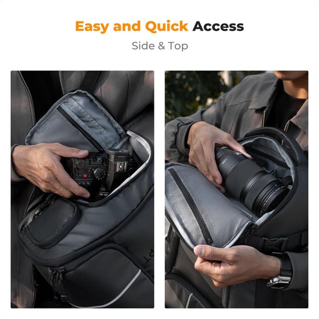 Detalle de K&F Concept Camera Backpack (Large Capacity, 25L) with Raincover