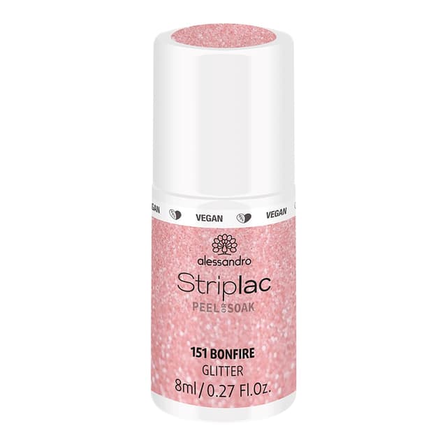 Detalle de alessandro Striplac Peel or Soak –VEGAN– BONFIRE LED-Nagellack in Rosa (8 ml)