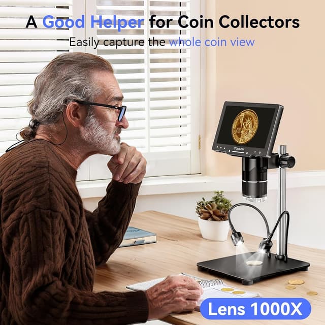 Thumbnail 3 de TOMLOV TriL107 7" 2500X digital microscope