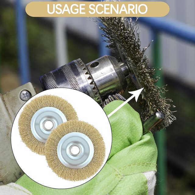 Thumbnail 5 de teashow RAC814 115mm wire brush for patio