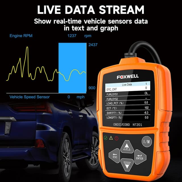 Thumbnail 4 de FOXWELL NT201 OBD2 Scanner for Cars 📟