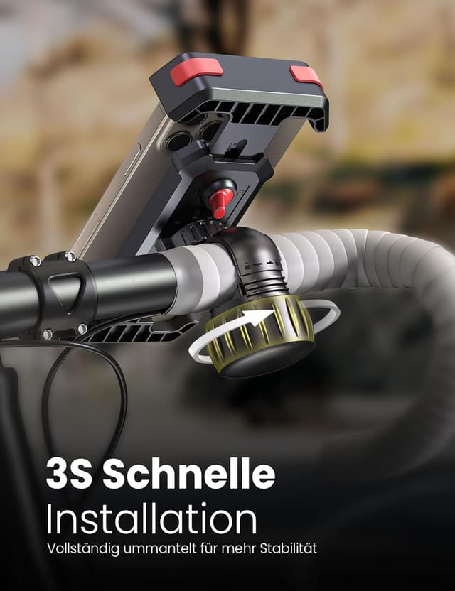 Thumbnail 1 de Pnitri Fahrrad Handyhalterung 1,5–3 cm