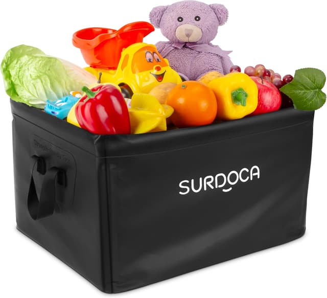 Thumbnail 6 de SURDOCA Waterproof Foldable Car Boot Organiser (18L) – car boot storage box for camping, picnic & fishing