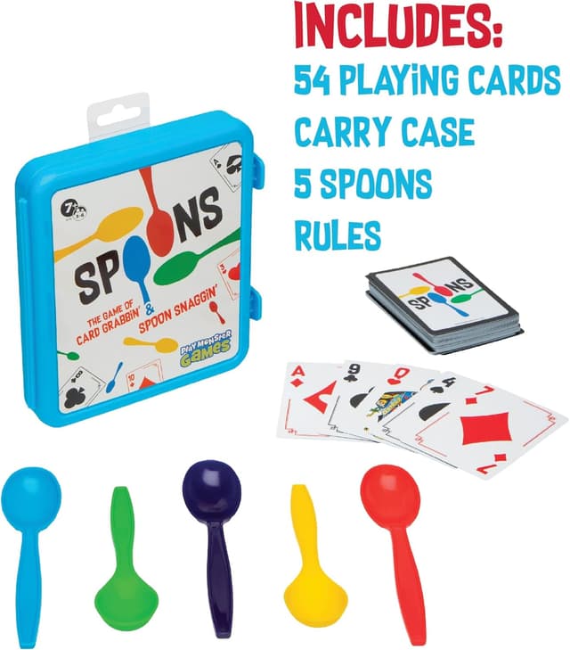 Detalle 2 de PlayMonster Spoons in a Case card game 54 cards