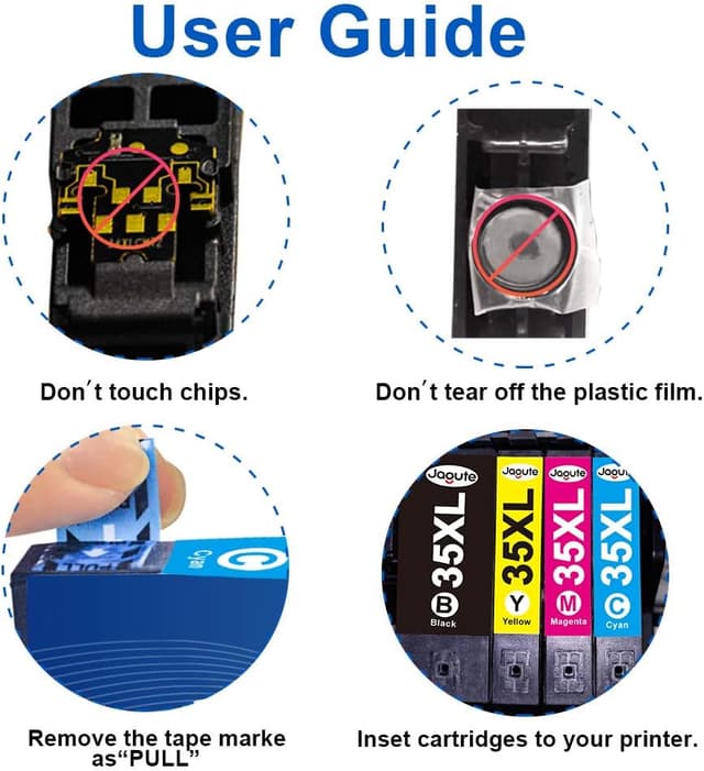 Thumbnail 4 de Jagute 35XL Cartucce d'inchiostro sostitutive 5 pezzi 🖨