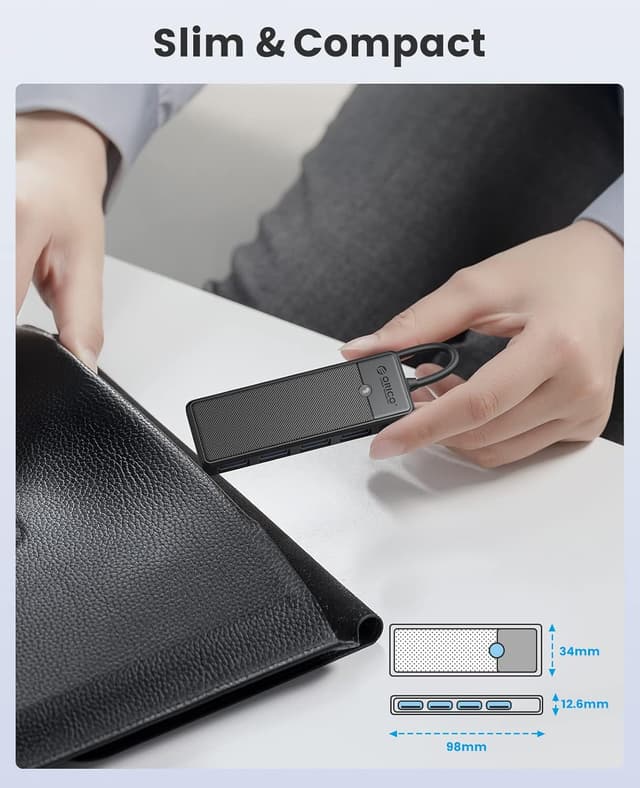 Thumbnail 4 de ORICO USB 3.0 Hub 4-Port, 0.5ft cable 🖥