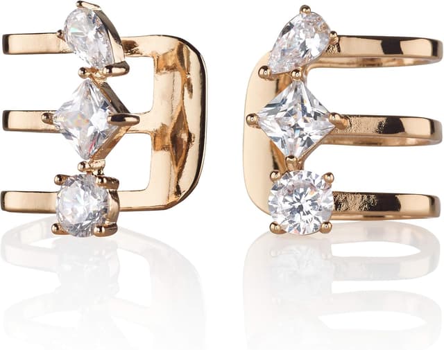 Thumbnail 6 de Namana orecchini ad a clip avvolgenti per orecchio non forato con zirconi cubici