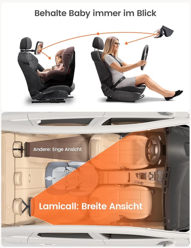 Thumbnail 5 de Lamicall 2026 Babyspiegel 175°