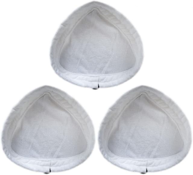 Detalle de Milisten Steam-Mop Aufsatz: 3 waschbare Dreieckstücher / Wischbezug für Dampfmop & Gartenschere