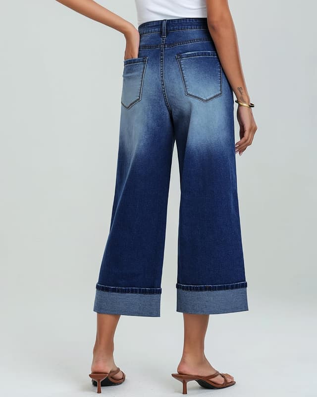 Detalle de GRAPENT Wide Leg Jeans 5-pocket 1 size