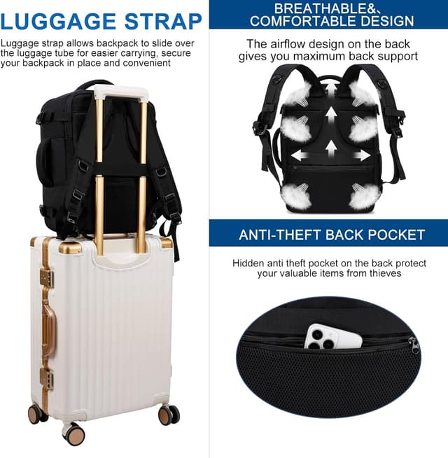 Thumbnail 5 de ENZOSUM Zaino da viaggio 24L 40x30x20 per cabina