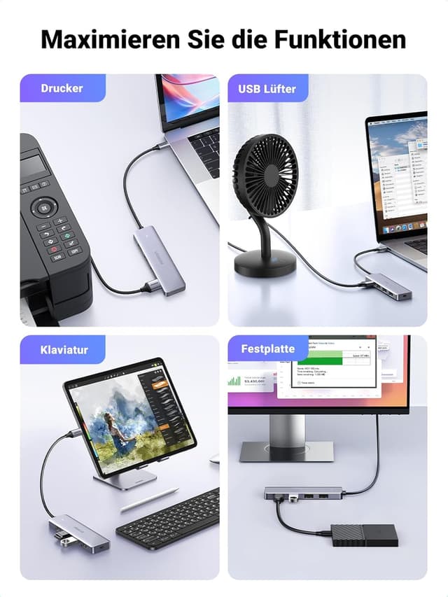 Thumbnail 5 de UGREEN USB C Hub 4x USB 3.0