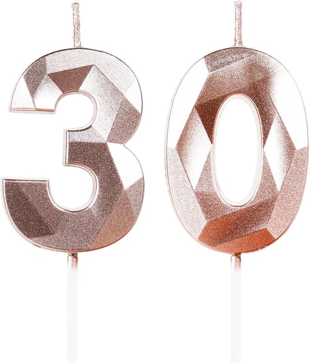 Detalle de 75th Birthday Candles Number 75 Gold Cake Topper Candles (2-piece set)