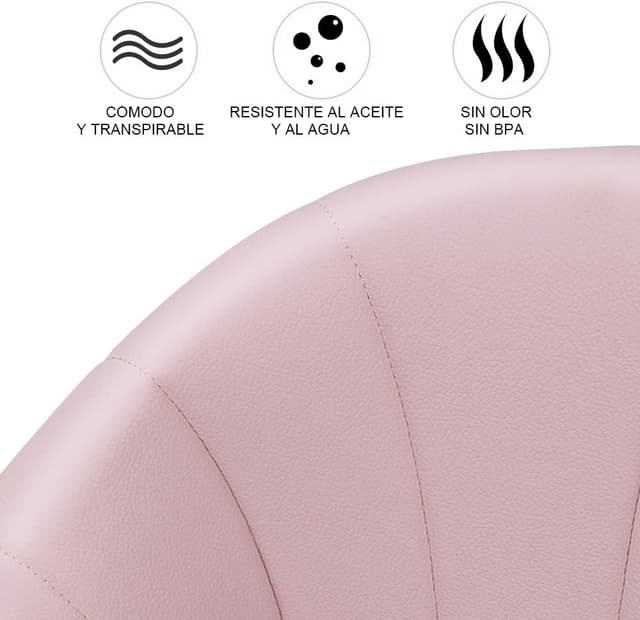 Detalle de OUNUO Chaise Haute Enfant évolutive pliable avec roues et réglages (rose)