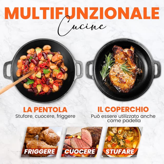 Detalle 2 de Forno olandese in ghisa Kichly 4,7 L