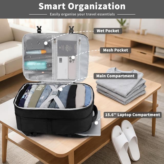 Detalle 2 de VSNOON Cabin Bag 24L Expandable 40x30x20