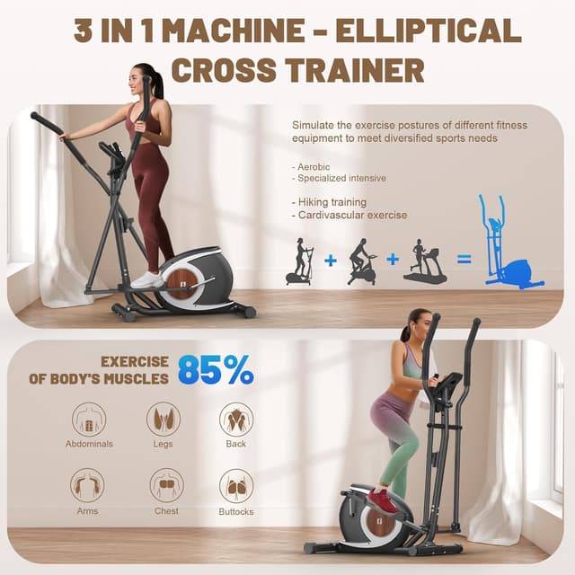 Thumbnail 4 de Bicicleta Elíptica Cross Trainer magnético ultrasilencioso