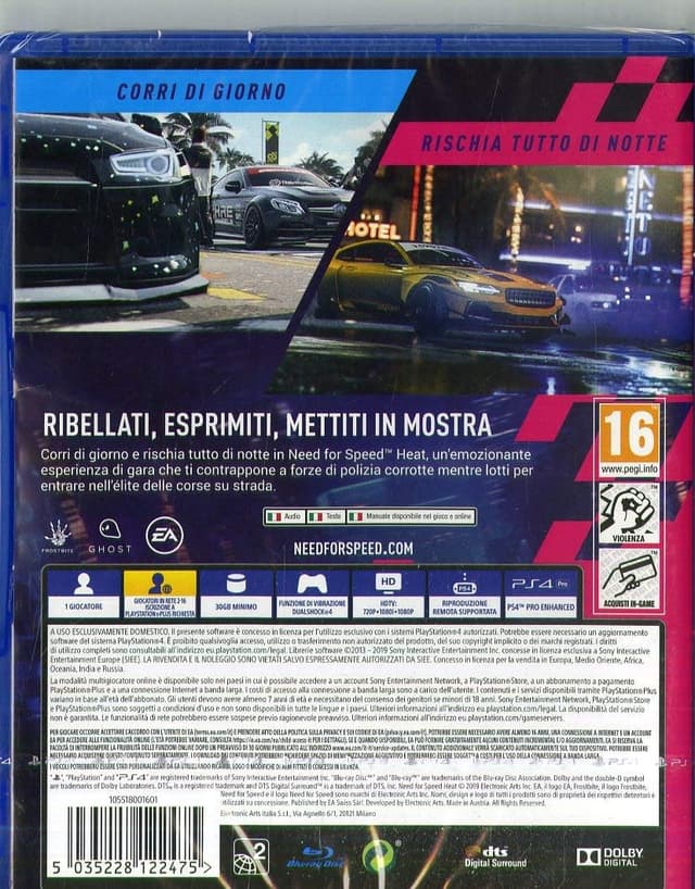 Detalle 2 de Need for Speed Heat PS4 Standard