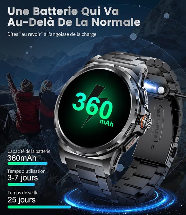 Thumbnail 6 de LIGEMI SML6 Montre 1,43" AMOLED 360mAh