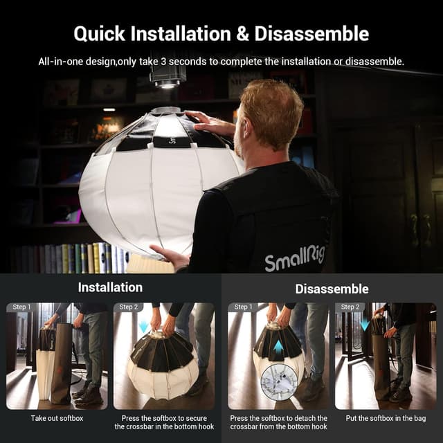 Thumbnail 2 de SMALLRIG Lantern Softbox 65 cm