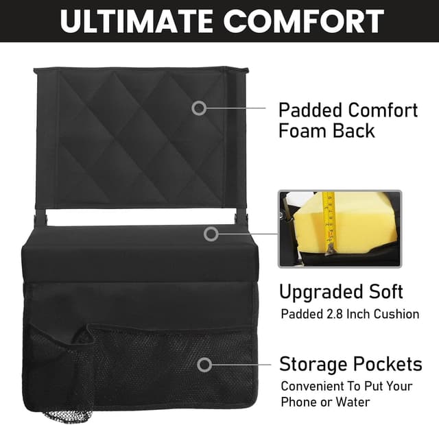 Thumbnail 4 de Sheenive Stadium Seat with Back Support 🎫