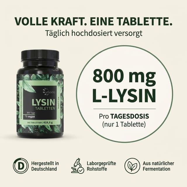 Detalle 2 de Vihado Lysin Tabletten 800 mg 365 St
