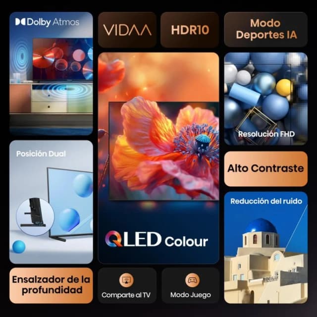 Thumbnail 1 de Hisense 32A5Q QLED 32" Full HD Smart TV HDR10 Dolby Atmos