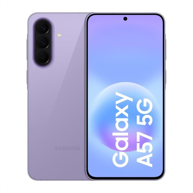 Detalle de Samsung Galaxy A57 5G (Awesome Lilac) – schlankes 5G-Smartphone mit 50-MP-Weitwinkel und IP68