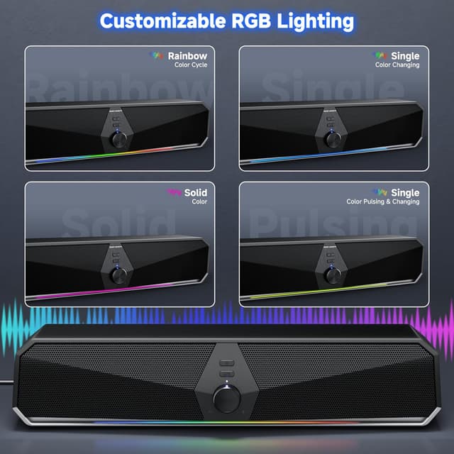 Detalle de Senzer CS30 Bluetooth speaker bar for PC