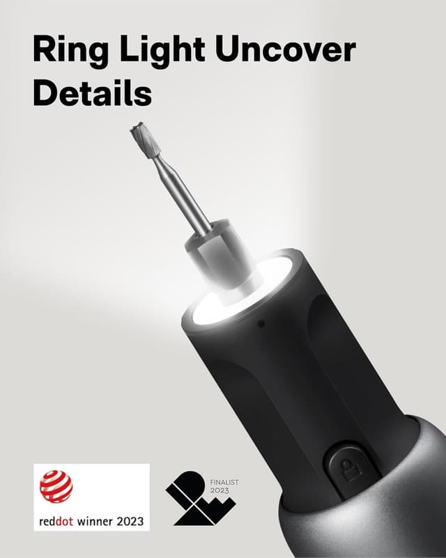 Thumbnail 6 de HOTO 4V Cordless Rotary Tool Kit – 25,000RPM Engraving Pen with 35 Accessories, LED & USB-C