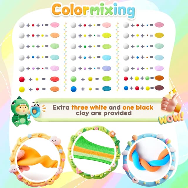 Thumbnail 6 de Bridokit Modelliermasse Lufttrocknend 60 Packungen