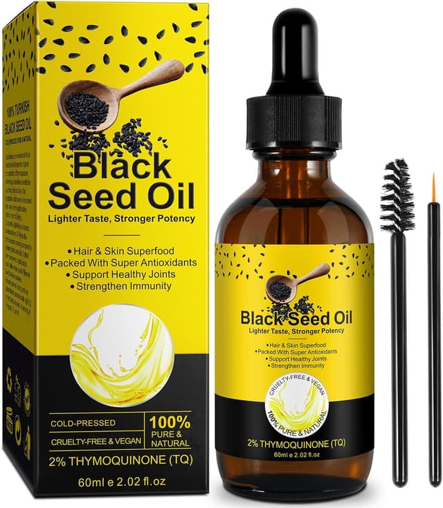 Detalle de Olio di semi neri CUZZYDUNJYNN (cumino nero) spremuto a freddo biologico, 60 ml