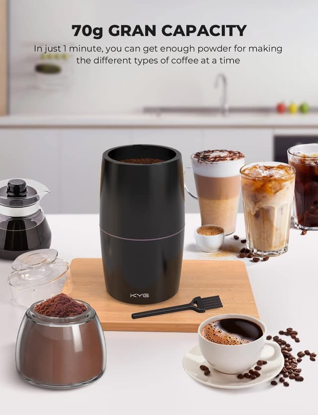 Thumbnail 1 de KYG Electric Coffee Grinder 300 W, 70 g capacity