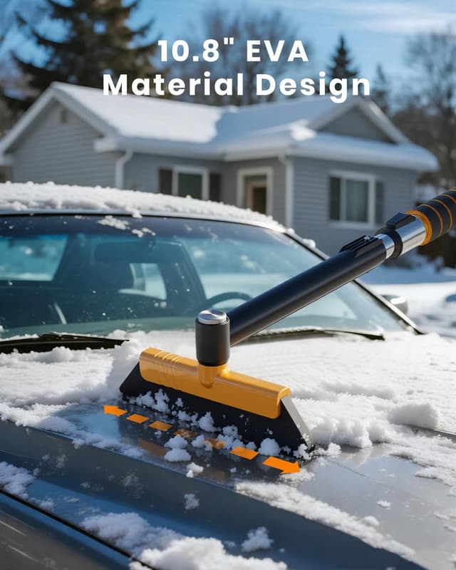 Thumbnail 1 de helloleiboo 43.7" Extendable Ice Scraper with 12-Length Settings