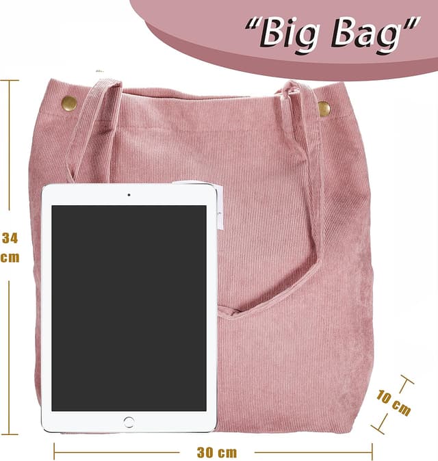 Detalle de Jutebeutel Vintage Blumen Groß aus Canvas