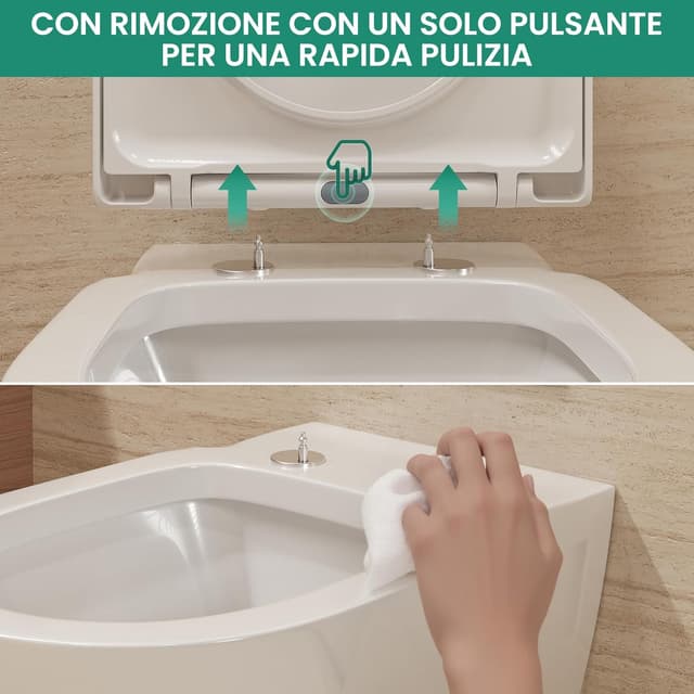 Detalle de ANYCEE Copriwater con abbassamento automatico