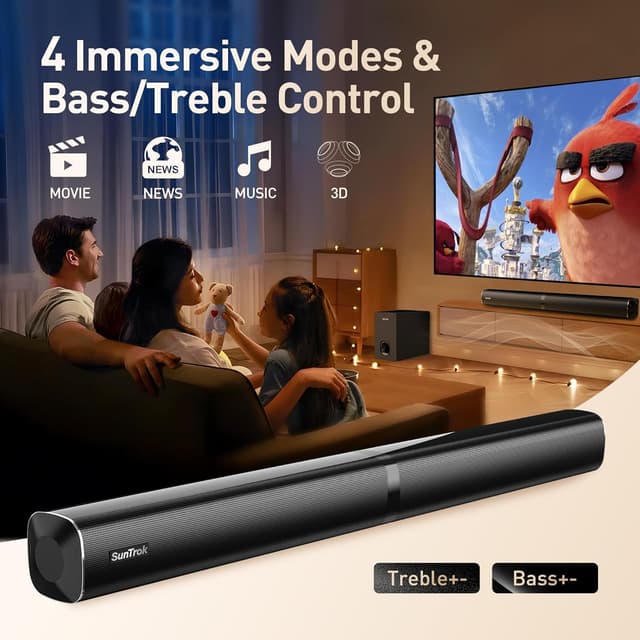 Thumbnail 5 de HEEBUKE Soundbar for TV Karaoke System with 2 Mics