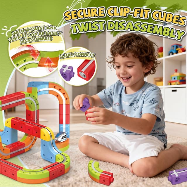 Detalle de YESHIN Clickrail Clickrail-Eisenbahn-Set ab 3