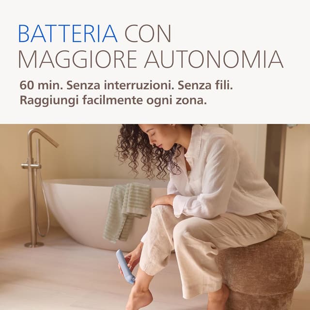 Thumbnail 6 de Philips Epilatore Serie 8000 BRE709/00 Wet & Dry senza fili con ProGuide e 5 accessori