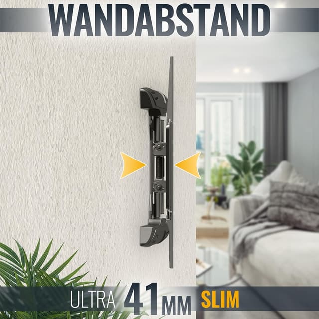 Detalle 2 de RICOO TV Wandhalterung S5944 schwenkbar und neigbar für 32–55 Zoll, bis 30 kg (VESA bis 400 x 400)