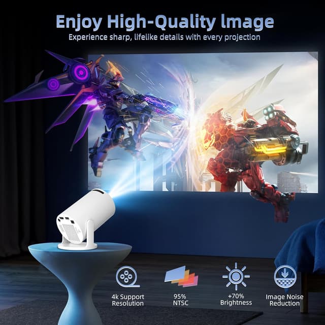 Detalle de Ultra Smart Projector 12000 Lumens HY300Pro+