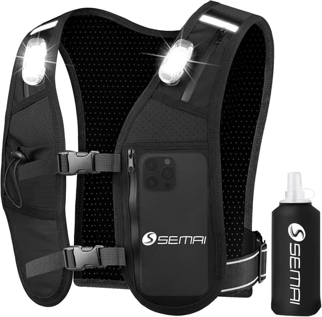 Imagen de semai LED Running Vest 500 ml hydration vest 🏃♀ en OfertitasTOP