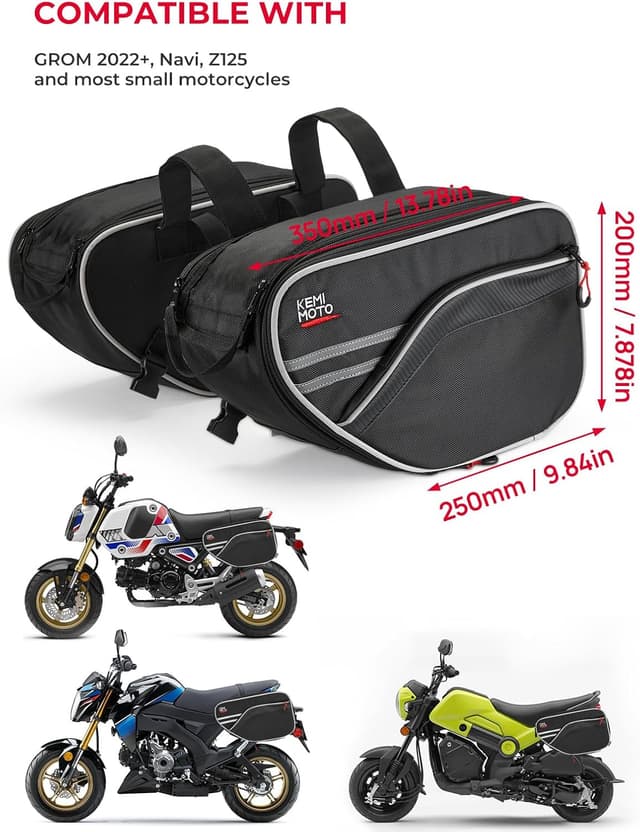 Thumbnail 6 de KEMIMOTO Saddlebag 24-30L Expandable