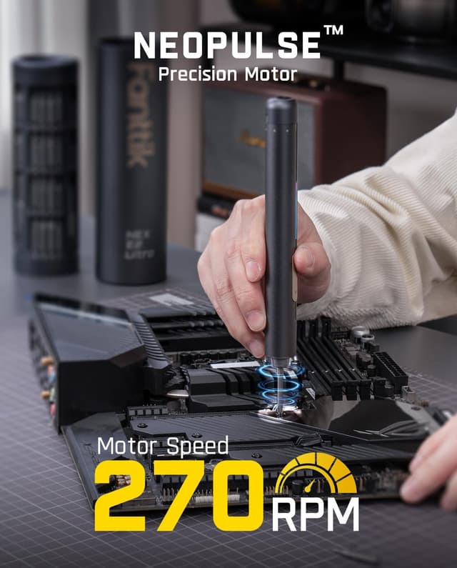 Detalle 1 de Fanttik E2 Ultra Mini Elektro Schraubendreher 50-in-1