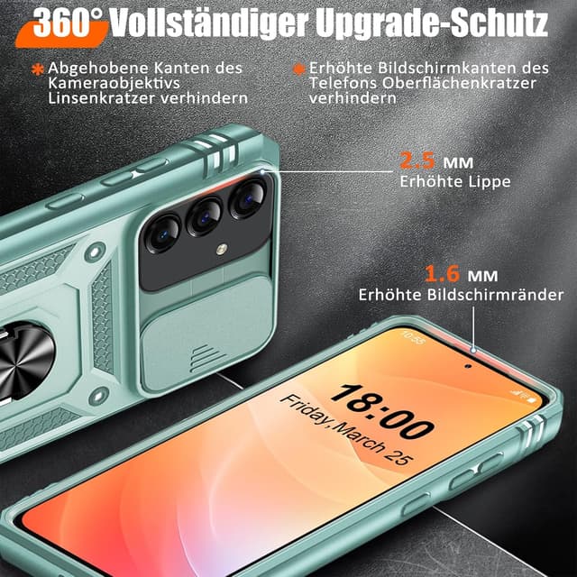 Detalle de Giyer Galaxy S24 Plus Hülle mit 360° Ständer